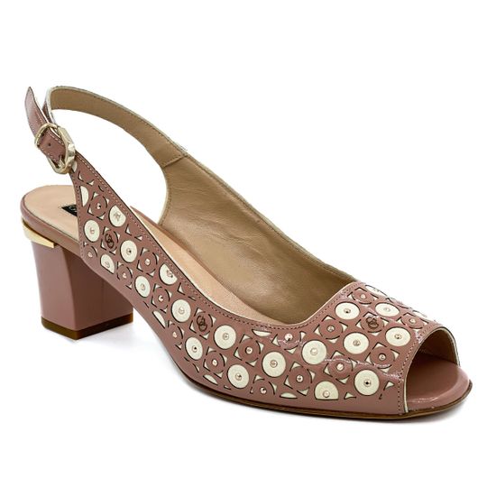 Босоножки Giada Gabrielli бело-розовые - фото 2, 