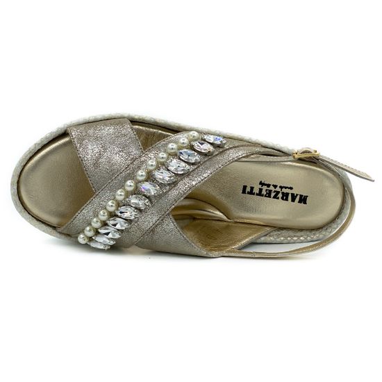 Босоножки Marzetti золотые - фото 5, 