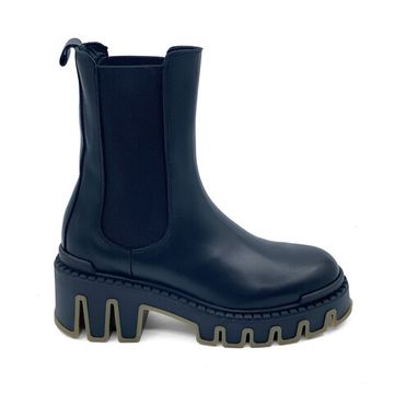 Ботинки челси NILA NILA черные кожаные демисезонные - фото 1, CC23012 NIL NERO