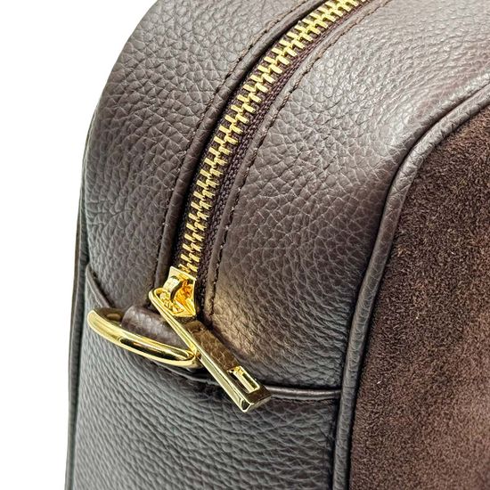 Сумка MOT-CLE коричневая замша/кожа - фото 5, MIV MOT MORO