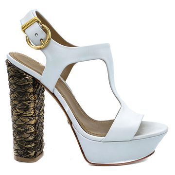 Босоножки Grey Mer белые кожаные - фото 1, 740100 GREY