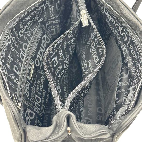 Сумка Renato Angi черная кожаная - фото 5, 3402881 RA NERO