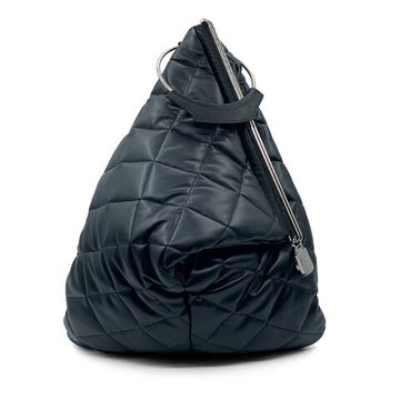 Сумка-рюкзак Renato Angi черная кожаная стеганая - фото 1, 2609334 RA NERO