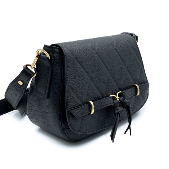 Сумочка Ripani черная кожаная - фото 4, 3823OR RP NERO