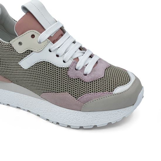 Кроссовки MIMMU серые замша-текстиль N5 - фото 6, F937K5 MIM N5