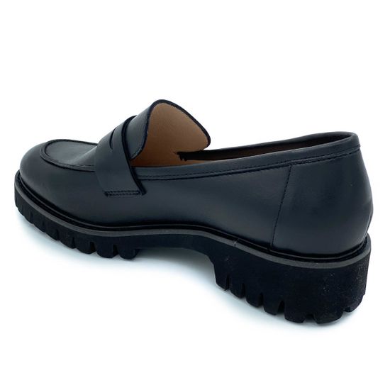 Лоферы Cover черные кожаные - фото 3, 