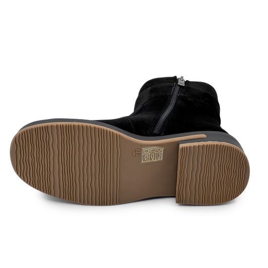 Ботинки Lab Milano черные замшевые на байке - фото 4, 4400 LAB CAMOSCIO