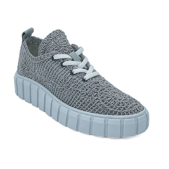 Кеды Lab Milano текстильные перфорированные серые - фото 2, 773800 LAB GRIGIO
