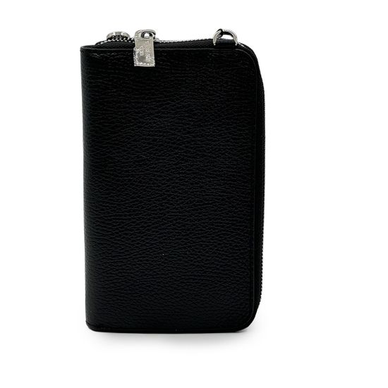 Мини-Сумка кросс-боди Renato Angi черная кожаная - фото 3, 