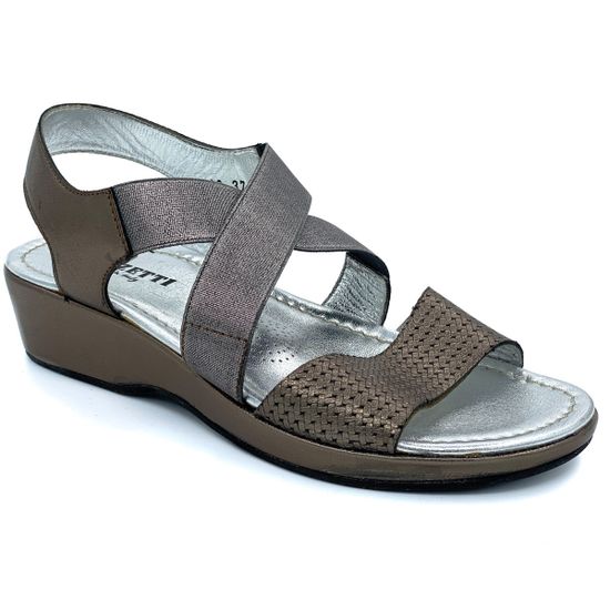 Босоножки Marzetti бронзовые кожаные - фото 2, 