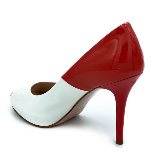 Туфли Giorgio Piergentili бело-красные лаковые - фото 3, 