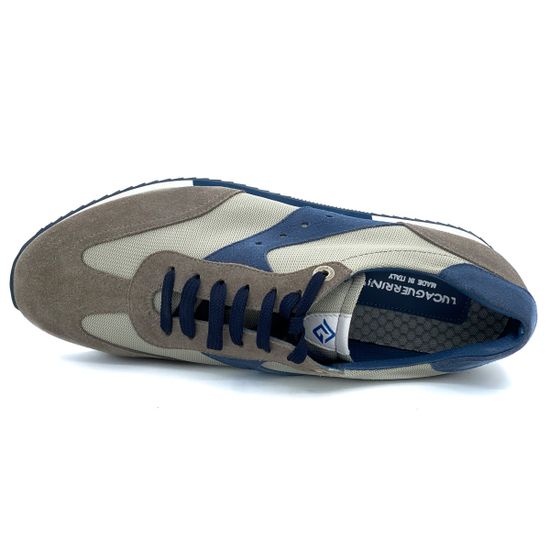 Кроссовки Luca Guerrini серо-синие замшевые - фото 5, 