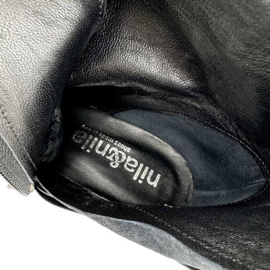 Ботильоны казаки NILA&amp;NILA черные кожаные демисезонные - фото 7, CM702 NIL NERO