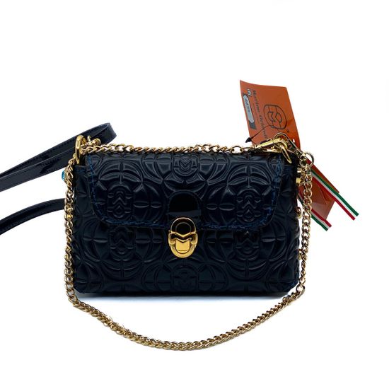 Сумка Marino Orlandi синяя кожаная - фото 1, 