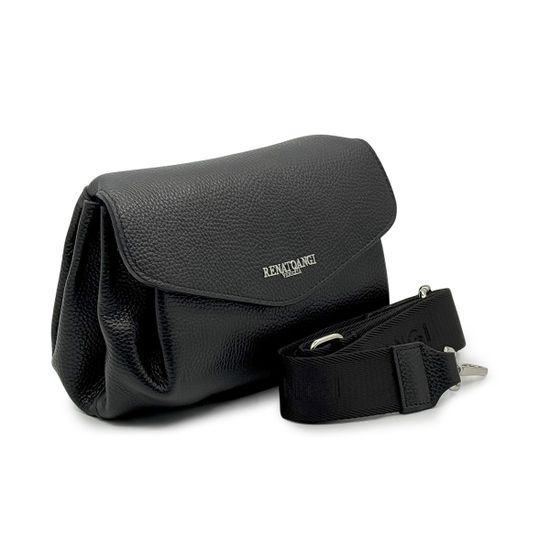 Сумка кросс-боди Renato Angi черная кожаная - фото 2, 3453601 RA NERO