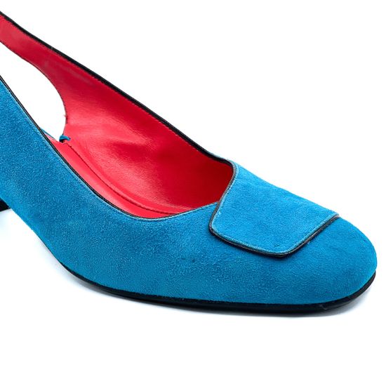 Босоножки Pas de Rouge синие - фото 6, 