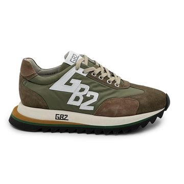 Кроссовки BUTTERI зеленые кожа/замша - фото 1, 48525-B BUT VERDE