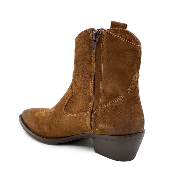 Ботинки-казаки NILA&amp;NILA коричневые замшевые демисезонные - фото 3, DJ-PT09 NIL MORO