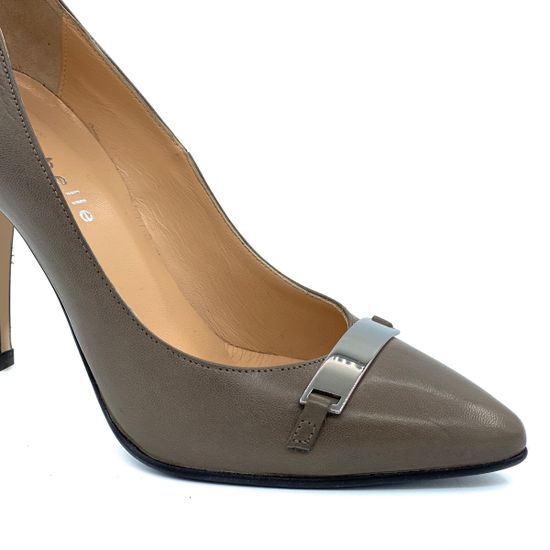 Туфли Isabelle бежевые кожаные - фото 6, A323РАЗНОТОН ISAB