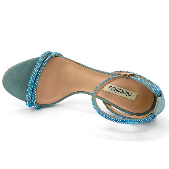 Босоножки Nina Lilou замшевые голубые - фото 5, 251057F8 NL BLU