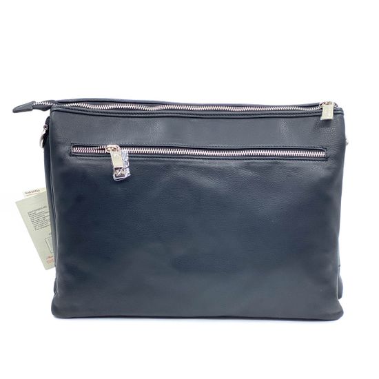 Сумка Renato Angi черная кожаная плетеная - фото 3, 