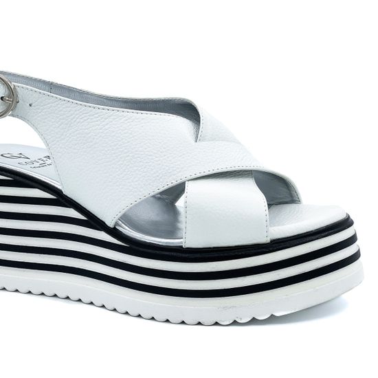 Босоножки Cover белые - фото 6, 