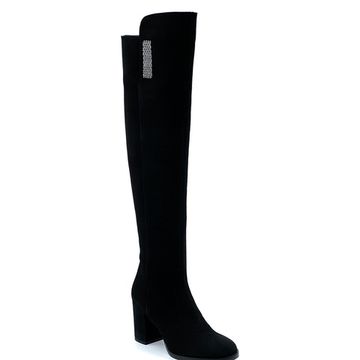 Ботфорты Rosso Nero черные замшевые демисезонные - фото 2, 4080 RN