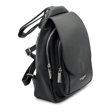 Сумка-рюкзак Renato Angi черная кожаная - фото 2, 3360401 RA NERO