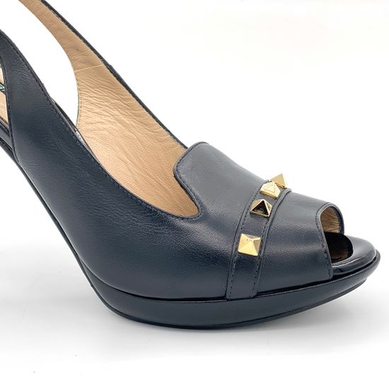 Босоножки Norma J. Baker кожаные черные - фото 5, 7095E5B NJ