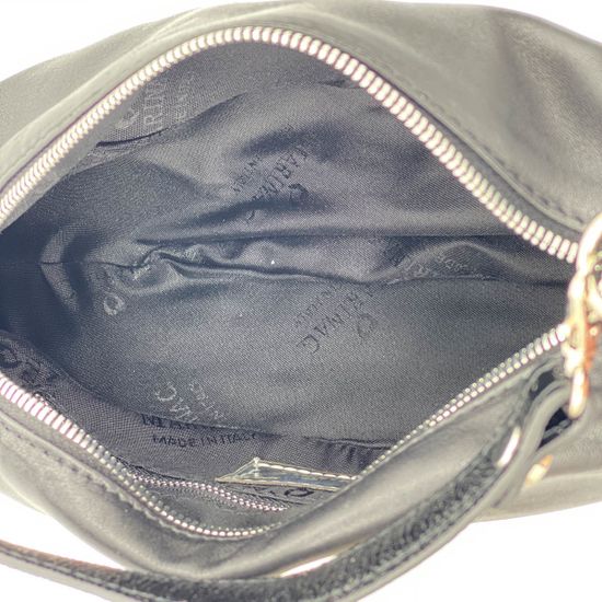 Сумочка Marina Creazioni черная кожаная маленькая - фото 5, 