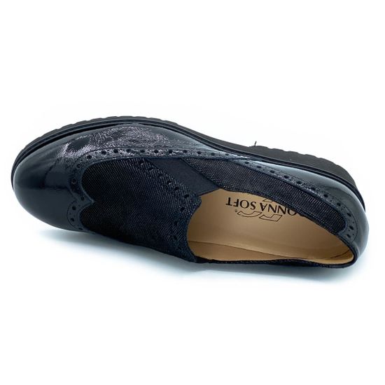 Полуботинки Donna Soft черные наплак - фото 5, 