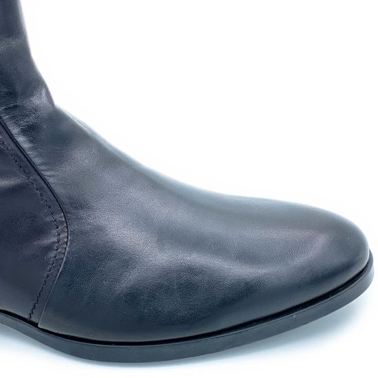 Ботинки Giampieronicola черные кожаные МЕХ - фото 5, 