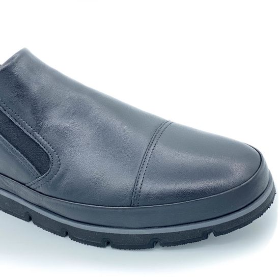 Ботинки Lab Milano черные кожаные МЕХ - фото 5, 