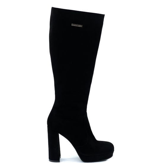 Сапоги Rosso Nero черные замшевые демисезонные - фото 1, 3983 RN