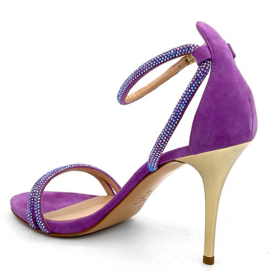 Босоножки Nina Lilou замшевые фиолетовые - фото 3, 251057F8 NL