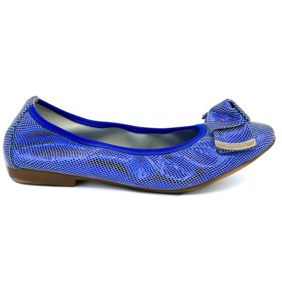 Балетки Renzi замша с лазерной обработкой синие - фото 1, 