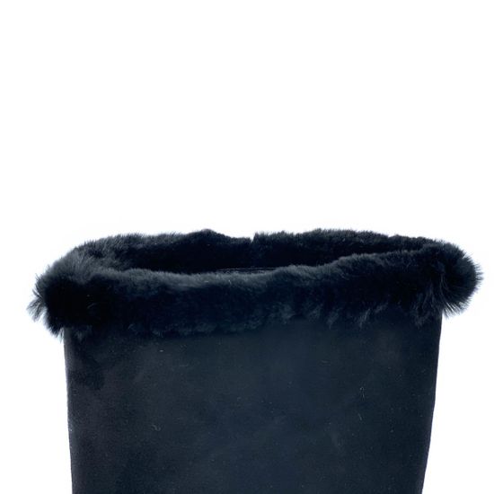 Сапоги Kelton черные замшевые МЕХ - фото 5, G4334M KEL