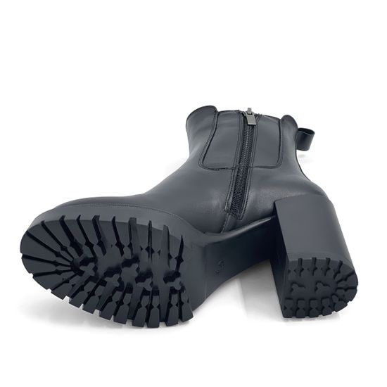 Ботильоны CVCover черные кожаные на меху - фото 3, 840101-2 COV