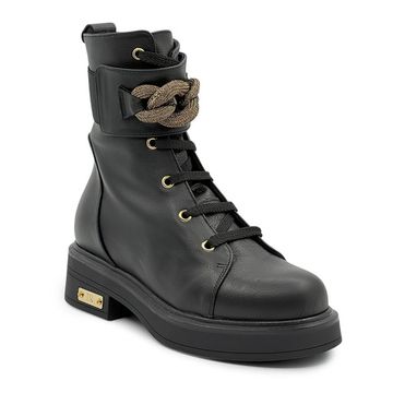 Ботинки Ilasio Reanzoni черные кожаные на байке - фото 2, 5712 IR NERO