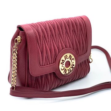 Сумка Marina Creazioni бордовая кожаная - фото 2, B5608 MC BORDO