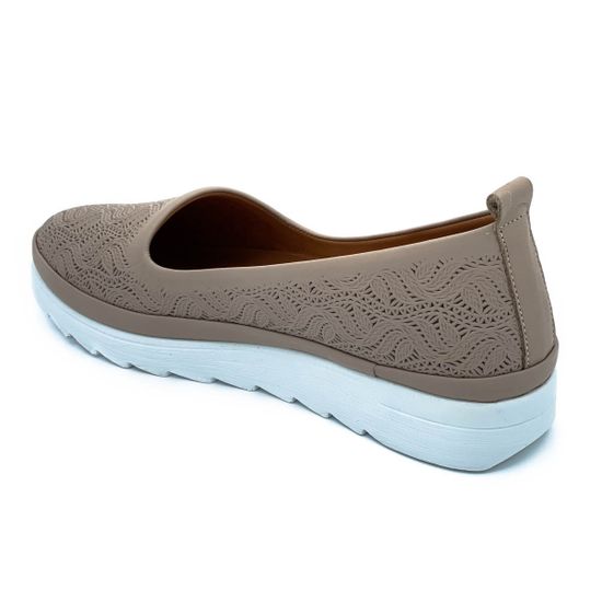 Слипоны Lab Milano бежевые кожаные - фото 3, 312 LAB