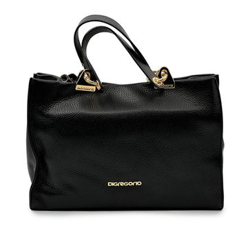 Сумка Di Gregorio черная кожаная - фото 1, 1974 DG NERO