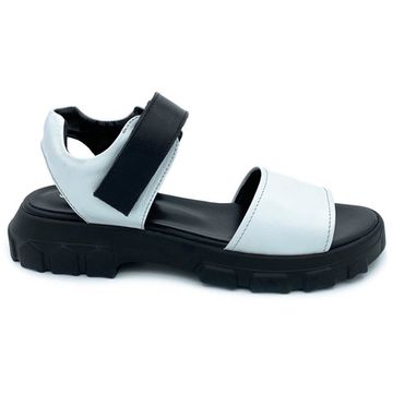 Босоножки Cover черно-белые кожаные - фото 1, 9051-1 COV