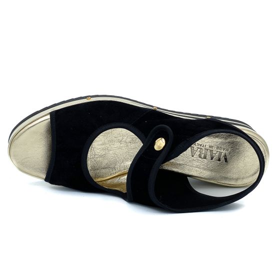 Босоножки Mara замшевые черные - фото 5, 