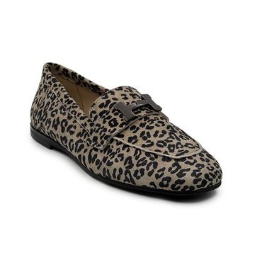 Лоферы CV COVER принт &quot;леопард&quot; замшевые с пряжкой - фото 2, 9809-07 COV LEO