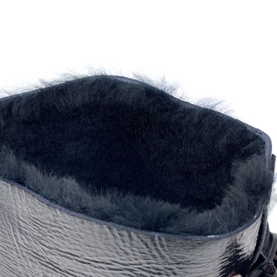 Ботинки Tuffoni черные из лакированной кожи Байка - фото 7, 