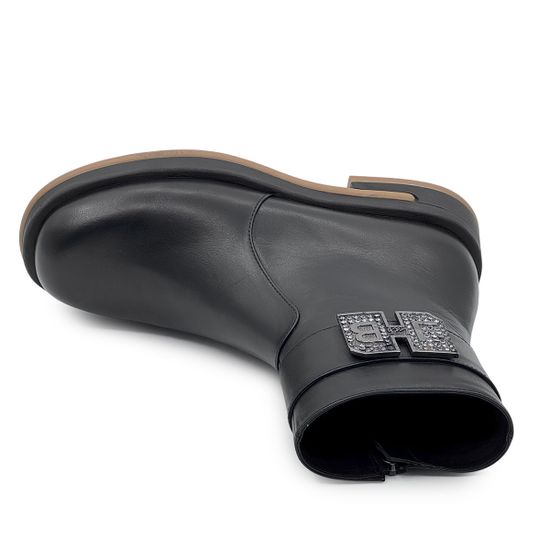 Ботинки Lab Milano черные кожаные на байке - фото 5, 4400 LAB NAPPA