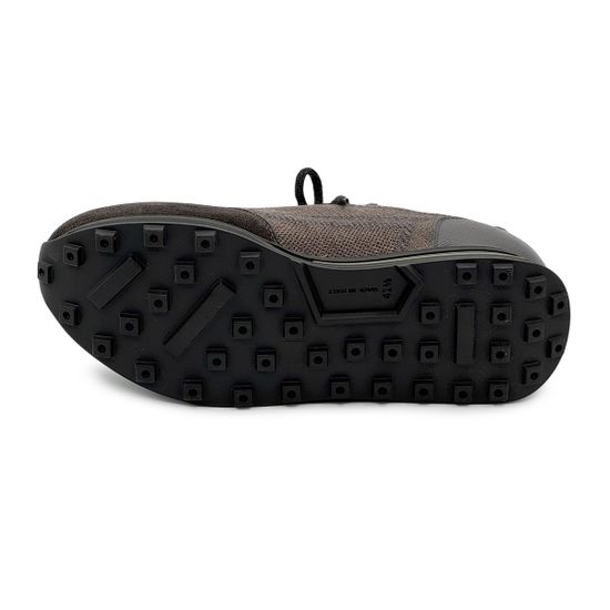 Кроссовки GIAMPIERONICOLA коричневые/серые кожа/текстиль на байке - фото 4, M393148A GPN MORO