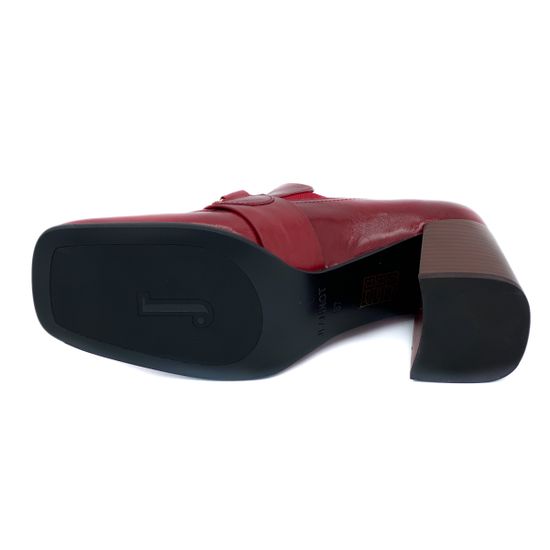 Туфли Jeannot красные кожаные - фото 4, 