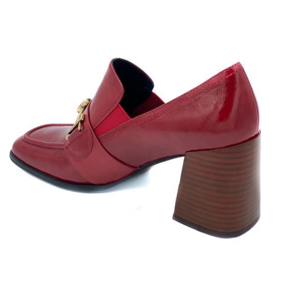 Туфли Jeannot красные кожаные - фото 3, 